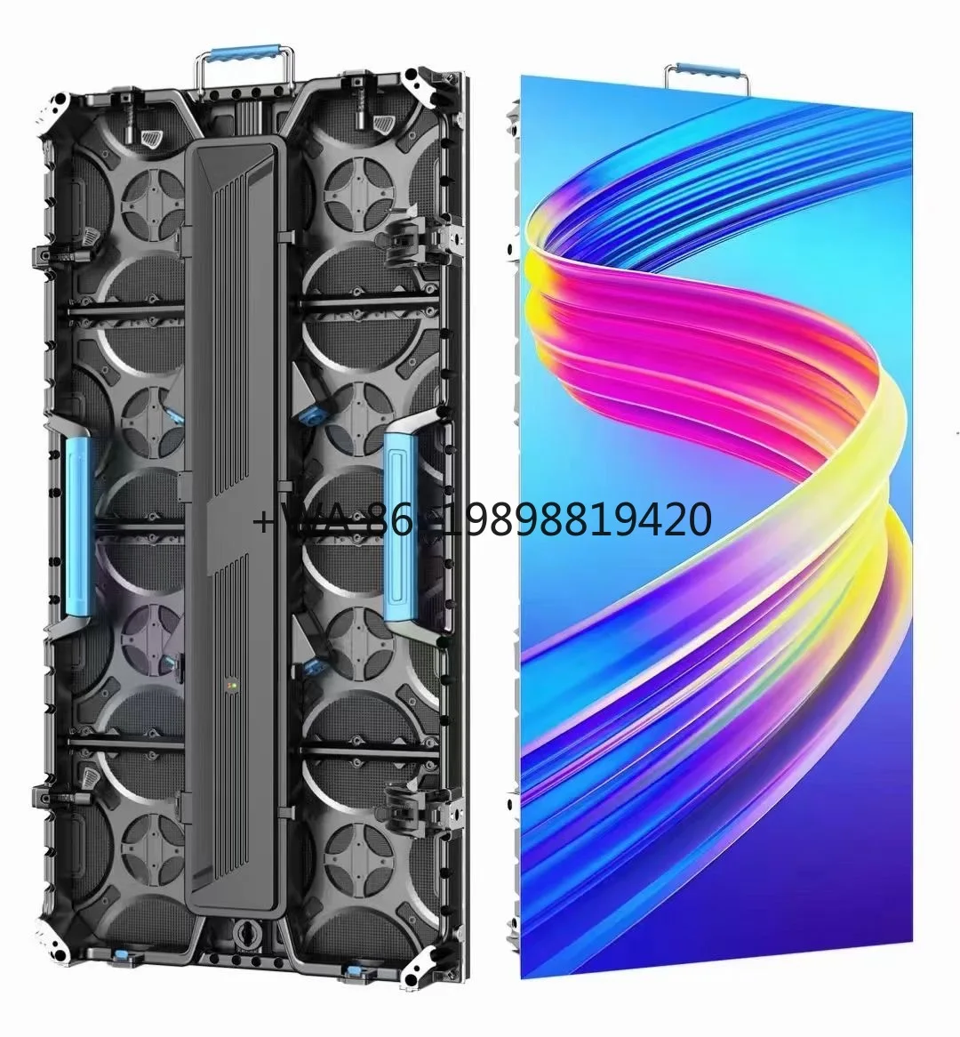 Customizable Full Color High Brightness 8K HDR10+ Outdoor LED Display Screen P3.91   500x1000mm Cabinet IP65 Waterproof Energy S