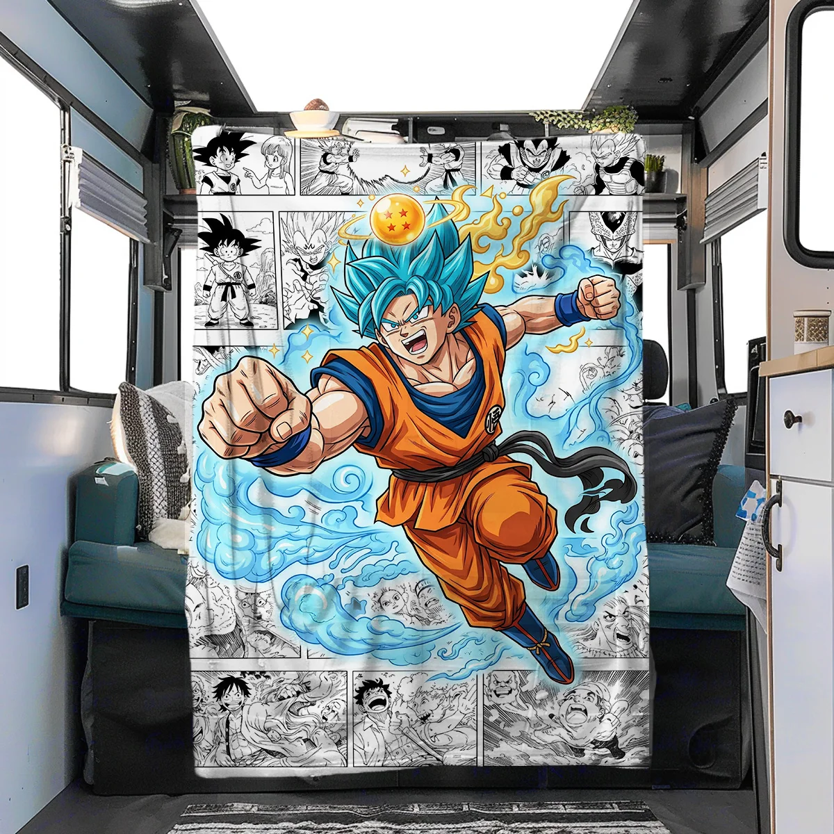 Dragon Ball Warm Cozy Print Flannel Blanket Perfect for Bedrooms,Sofas,Beds,Chairs,Picnics,Travel YUN6518m