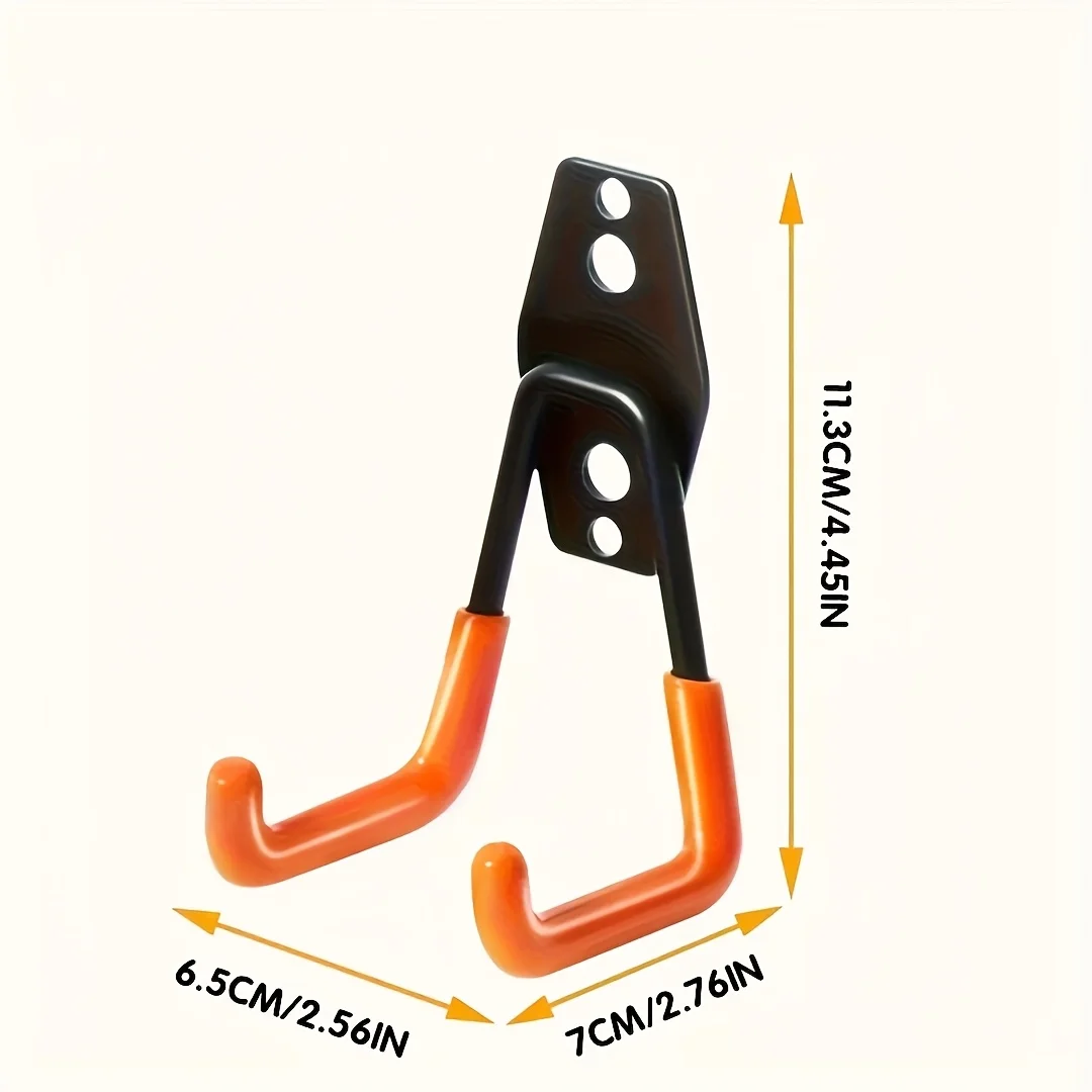 1pc Heavy Duty Steel Garage Wall Hooks Wall Mount Storage for Tools Bikes Ladders Garden Supplies view 4