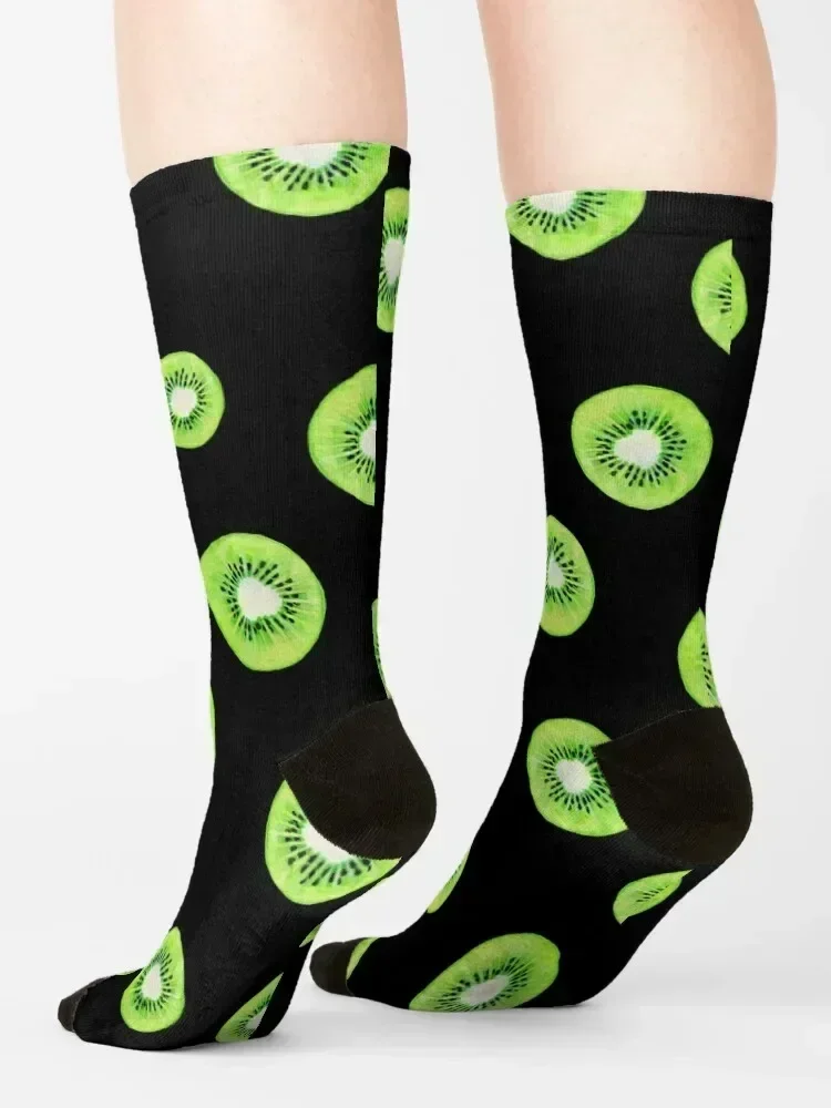 Kiwis on Black Socks Children's japanese fashion shoes heated Men's Socks Luxury Women's