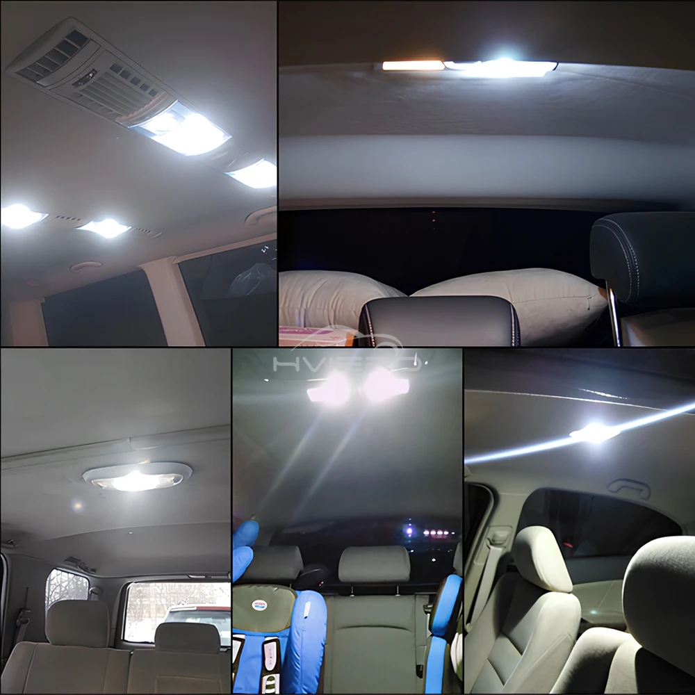 2/10pcs C5W C10W Car Reading License Plate Lamps LED 31mm 36mm 39mm 41mm 2835 8SMD Auto Dome Interior Reading Light White DC 12V