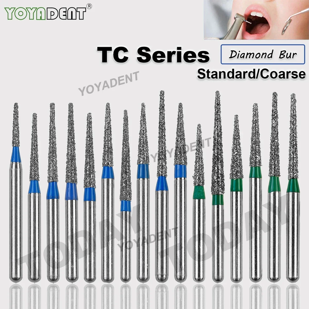 

TC Type Dental Diamond Burs Coarse Dentistry Strawberries For High Speed Handpiece Dia.1.6mm Dentist Tools 10pcs/Pack