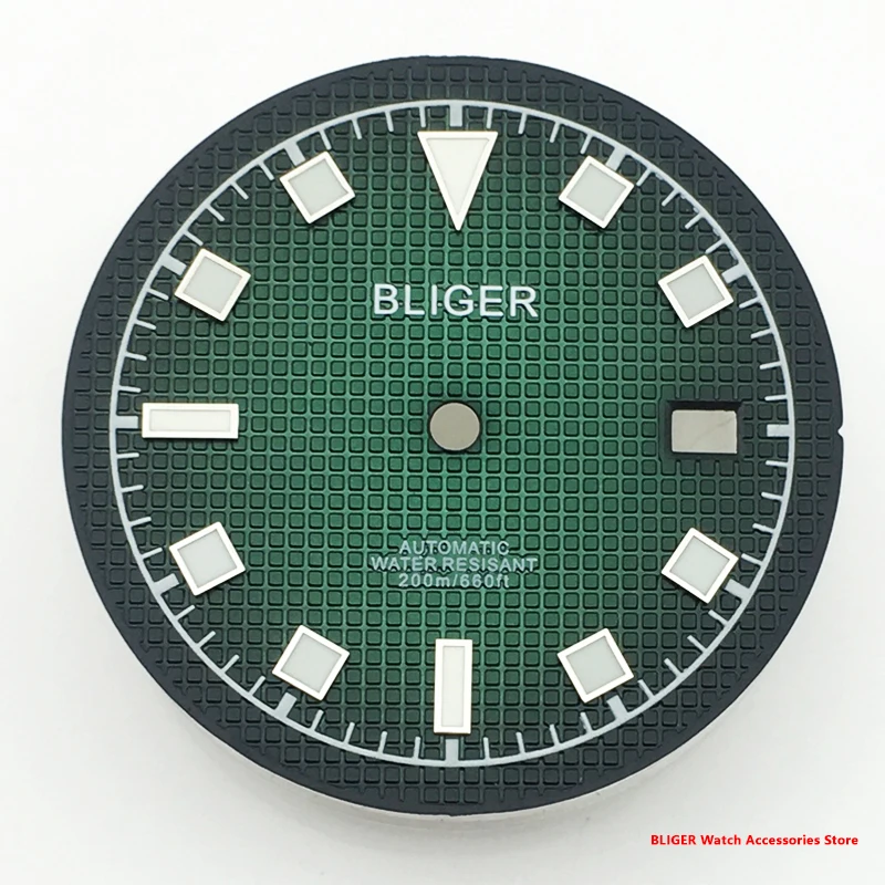 Bliger New 33mm Mechanical Watch Dial Luminous Dial Literally Fits NH34 NH35 NH36 NH37 NH38 Miyota 8205 ETA2836 2824 PT5000