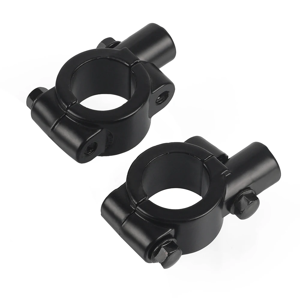 المقود 6 مللي متر مرآة جبل المشبك مرآة الرؤية الخلفية حامل محول الأسود المشبك قاعدة لكاواساكي Z500 Z650 Z750 Z800 Z900 Z1000