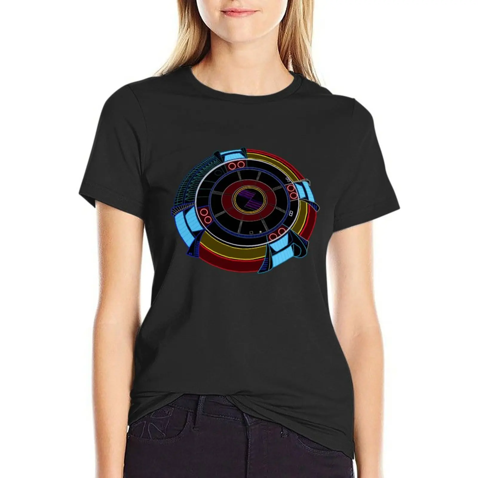 

ELO Electric Light Orchestra Spaceship T-Shirt korean fashion lady clothes tops vintage clothes Top Women