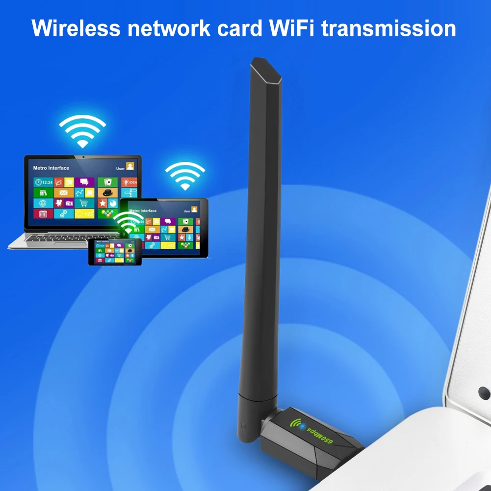 USB Wi-Fi адаптер 650 Мбит/с, 2,4/5 ГГц