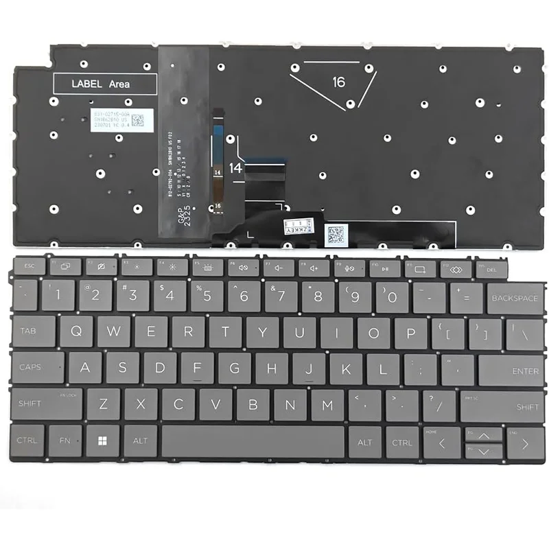 

US Backlit Keyboard for HP Spectre x360 2-in-1 16-AA 16T-AA 16-AA0001na 14-EU 14-EU0500na 14-EU0013dx 14T-EU 14-EU0003NS/0175NG