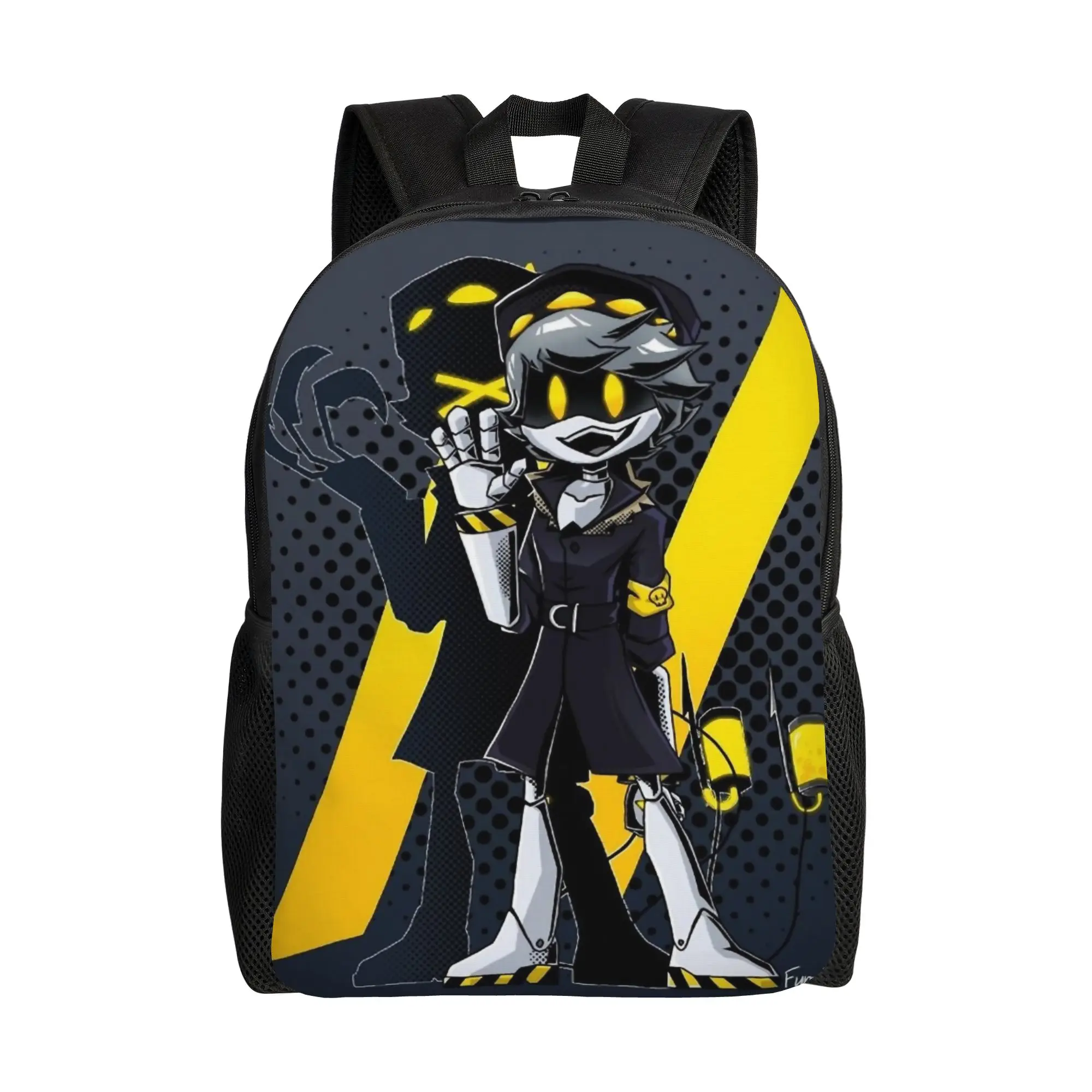 

Рюкзак Murder Drones N: модный, для старшей школы, походов, путешествий, повседневный, с принтом Uzi Doorman, хоррор-тематика, для ноутбука, холщовый, с карманом