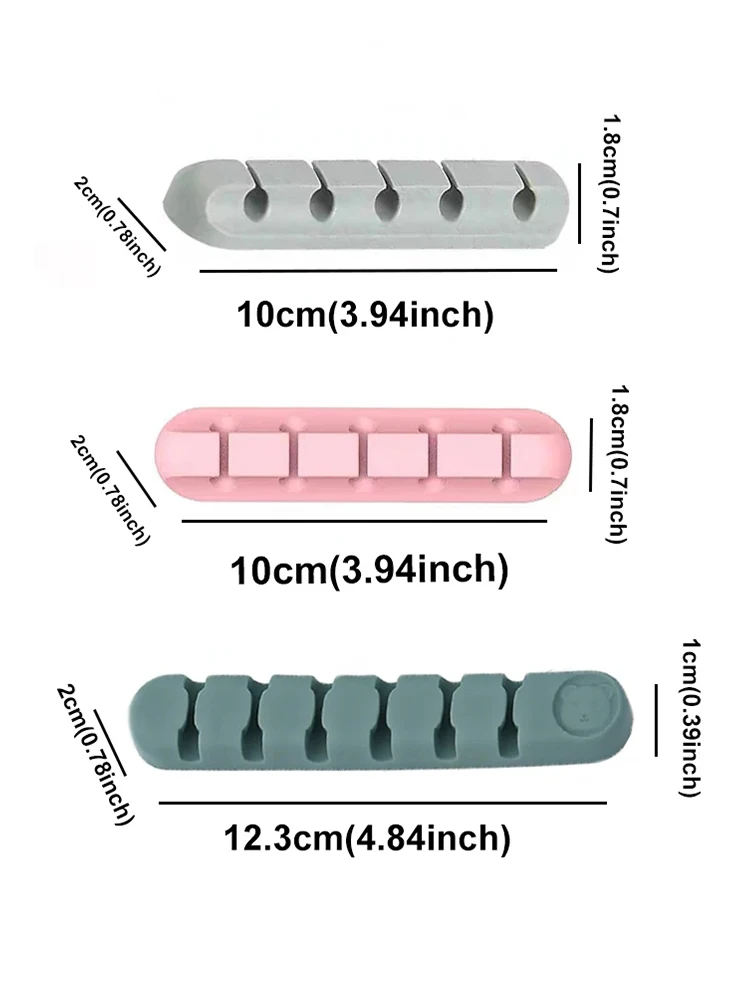 2-piece cute cable organizer bracket clip, suitable for desktop cable organizer management, office, home