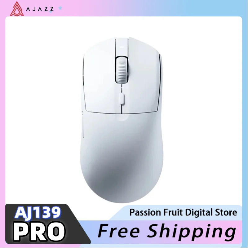

AJAZZ AJ139pro Wireless Mouse 2.4GHz + Wired Dual Mode PAW3395 Sensor 4000HZ 26000dpi Gaming Mouse for Gaming Laptop PC Optical
