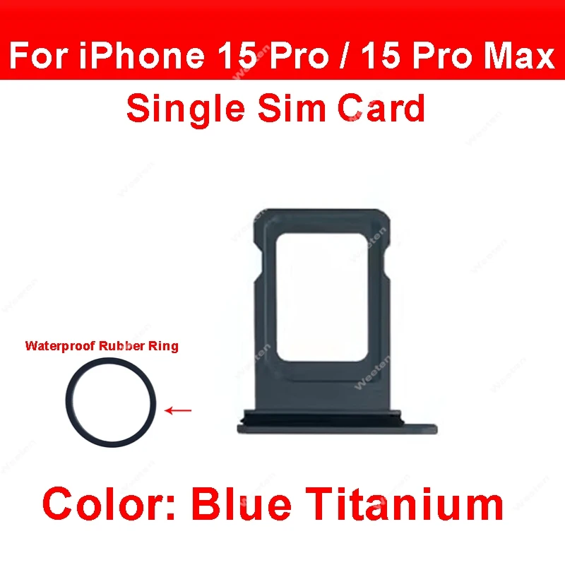 For iPhone 15 15Pro 15Pro Max Dual Single SIM Card Tray Holder SIM
