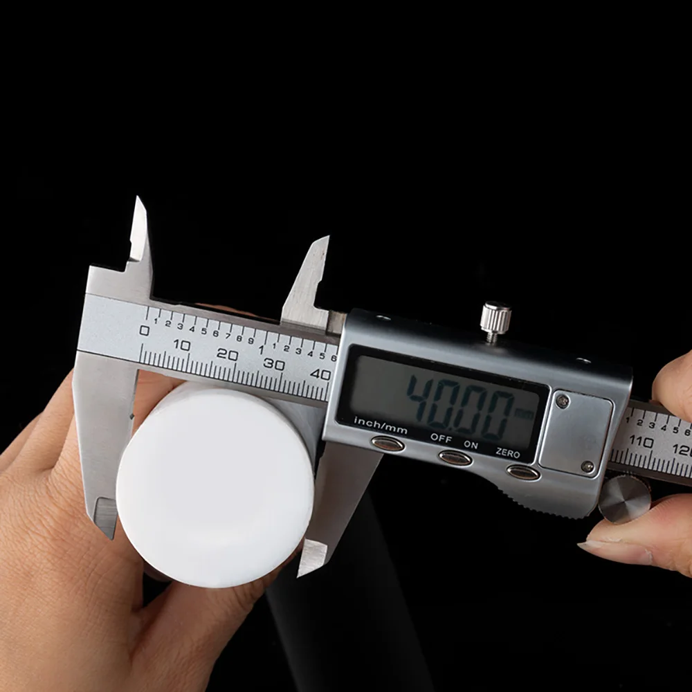 PTFE قضيب ضياء 6-140 مللي متر بولي تترافلورو إيثيلين شريط مستدير ارتفاع درجة الحرارة الكيميائية مقاومة غير عصا الطول الصناعي 50-500 مللي متر #4