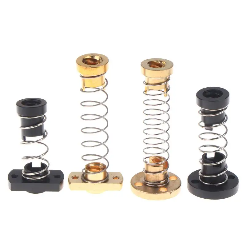 Präzisions-T8-Anti-Backlash-Gewindespindel mit Messing-/POM-Federmutter 2/4/8mm zur Beseitigung von Spaltmessungen für industrielle CNC-Ausrüstung und DIY-Projekte – Detail 4