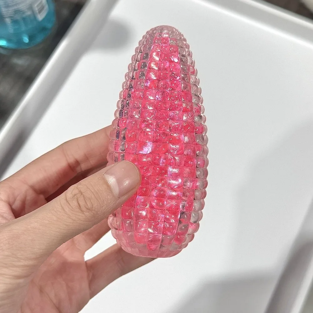 Cute Colorful Slow Rising Pearls Pop It Crystal Simulation Sticky Pearls Corn-Shaped Super Soft Fidget for Anti Stress