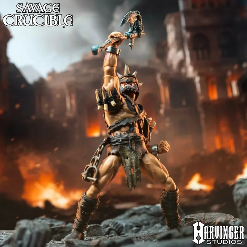 

Original Barbarian Forge 2025 Wf Exhibition Limited Deluxe Varanus Action Figure Model Desktop Collectible Ornament Toys Gifts