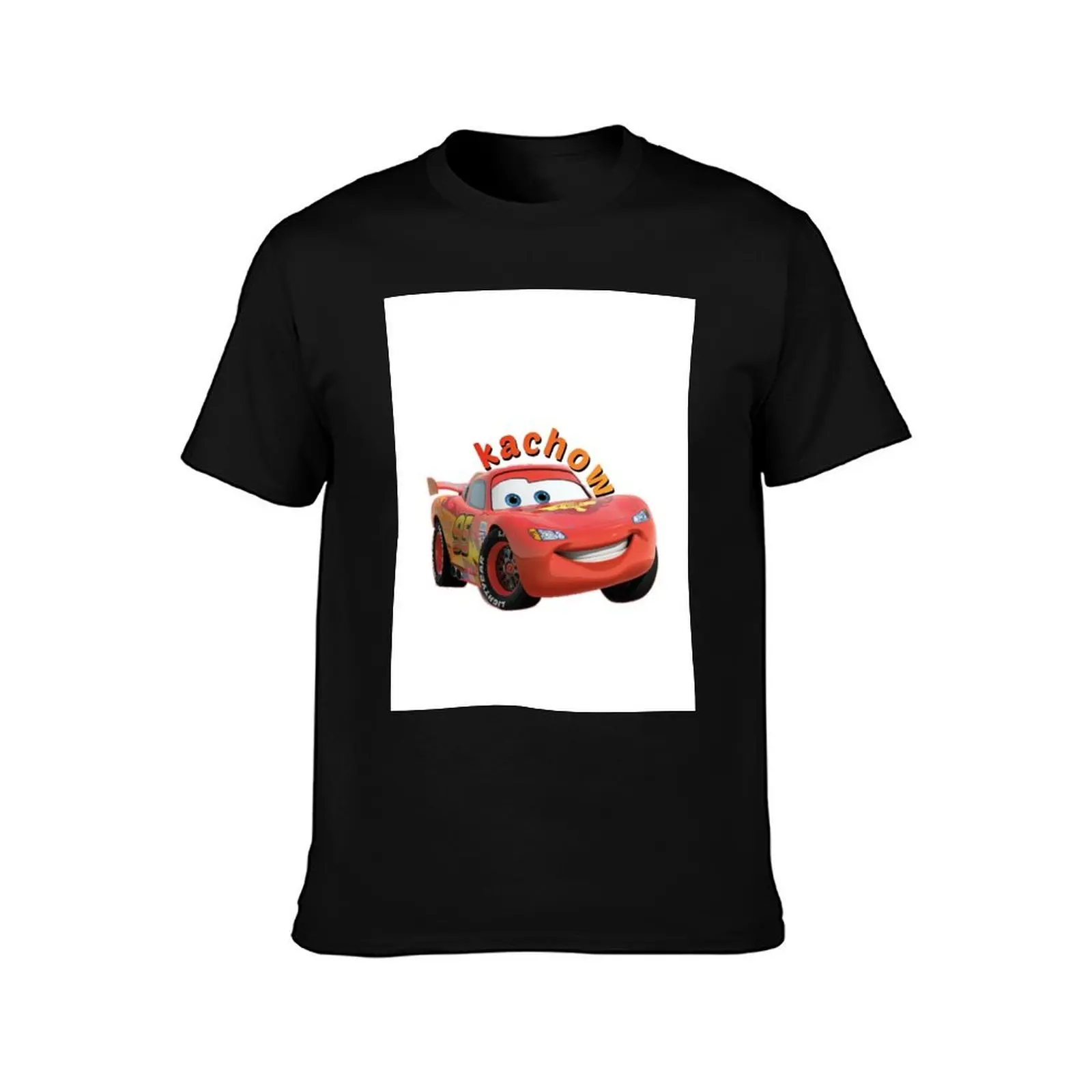 kachow Sticker T-Shirt vintage anime shirt funny costumes anime shirts men