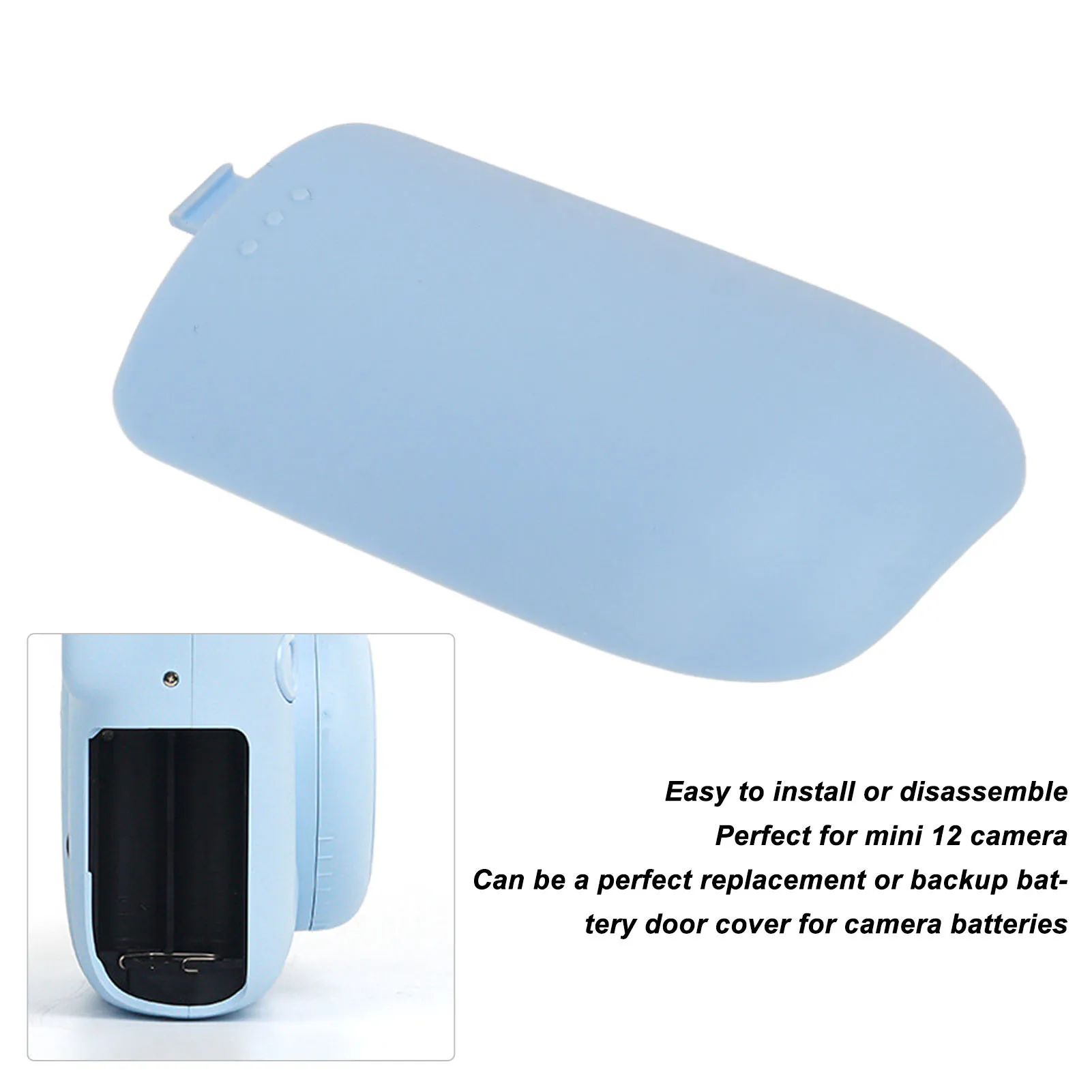 Camera Battery Door Cover Battery Side Cover Replacement for Instax Mini 12 Instant Camera Camera Battery Side Cover