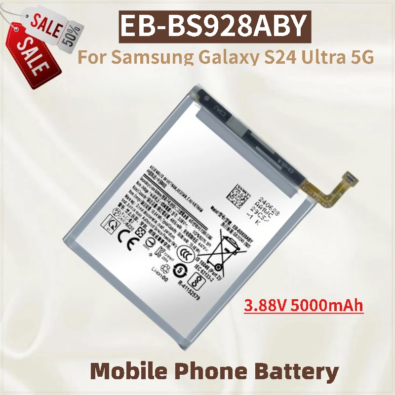 

High Quality Phone Battery 3.88V 5000mAh EB-BS928ABY For Samsung Galaxy S24 Ultra 5G S928 Brand New