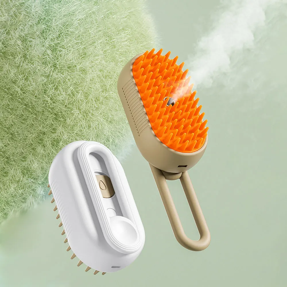 Cat Steam Brush Steamy Dog Brush 3 In 1 Electric Spray Cat Hair Brushes for Massage Pet Grooming Comb Hair Removal Combs