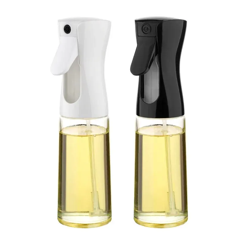 1pc Black/White Kitchen Oil Bottle Cooking Oil Spray 200ml Pneumatic Spray Bottle Fitness Barbecue Spray Oil Dispenser image 5