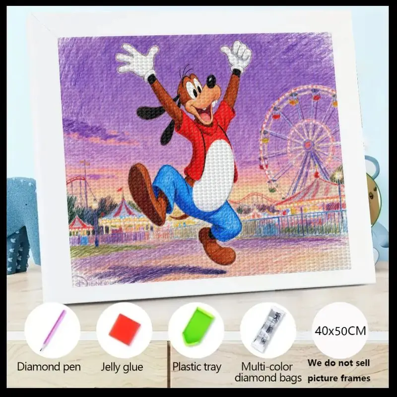 

Вот подробное название продукта в стиле Temu для алмазной живописи: 1 шт. Набор для алмазной живописи Goofy Disney 5D Full Drill, Joyful