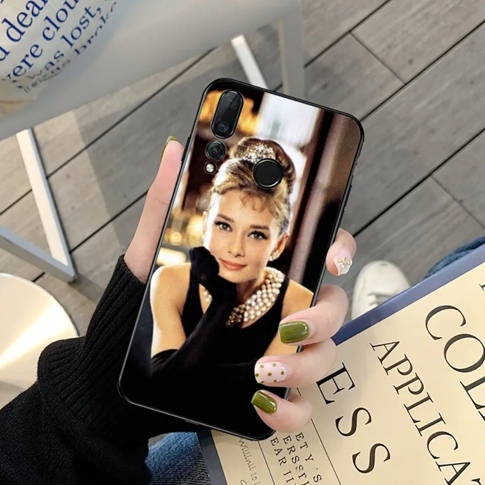 Audrey Hepburn Phone Case For Huawei Y9 6 7 5 Prime Enjoy 7s 7 8 plus 7a 9e 9plus 8E Lite Psmart Shell