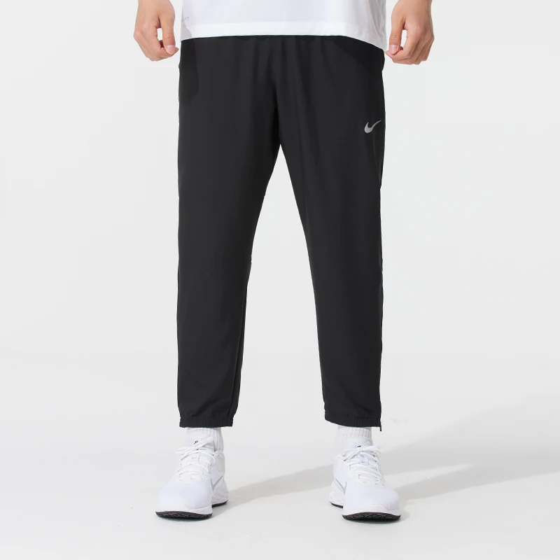 Nike Men's Elastic Waist Pocket Patterned Simple Trousers Woven Jogger Pants Fq4781-010