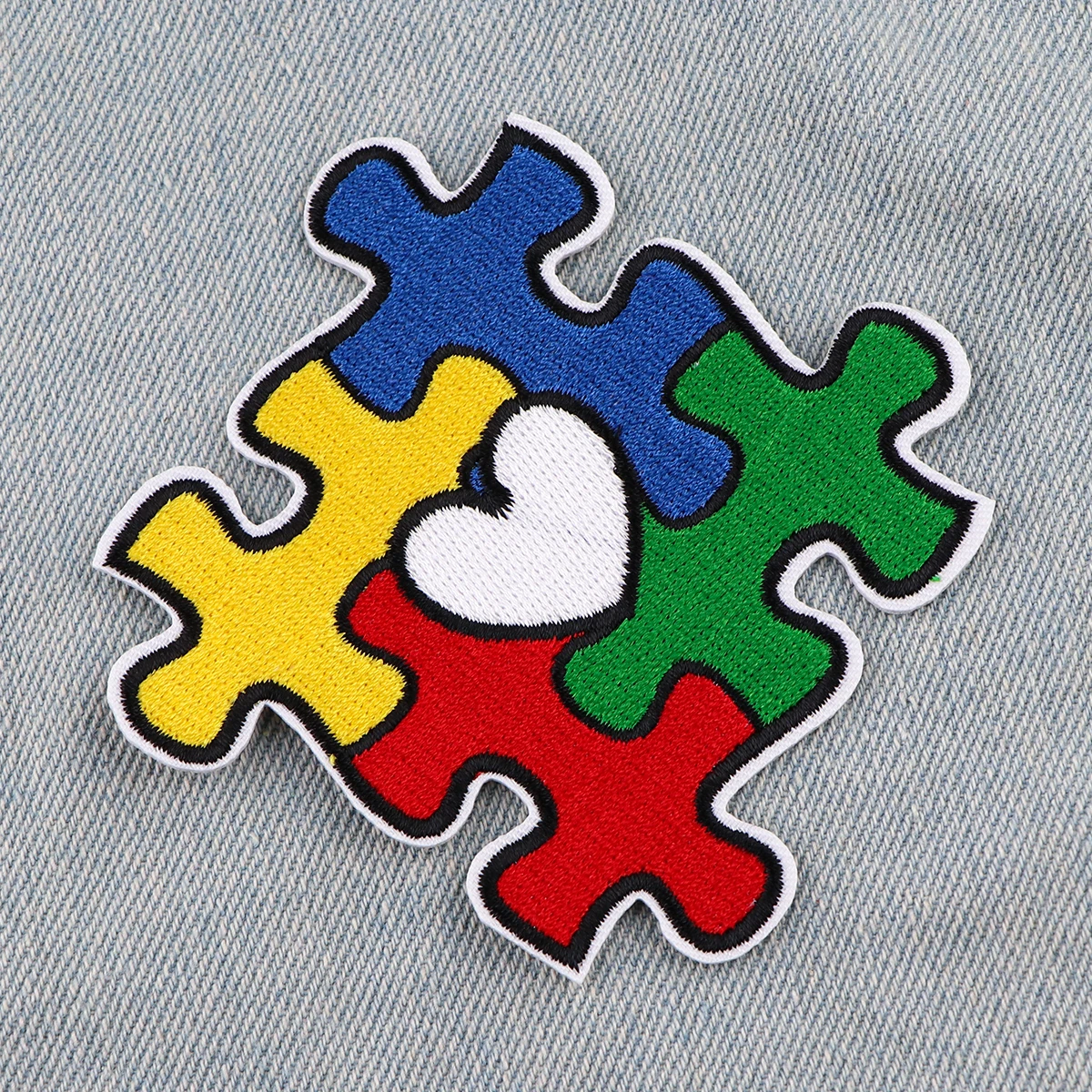 Patch brodé pour docteur d'autisme, pour vêtements, vestes, Patch thermoadhésif, bricolage, fer sur Patch, accessoires autocollants appliqués