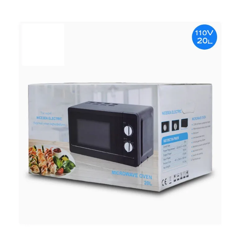 110V 60HZ Microwave Oven 20L Marine Turntable Commercial Household Microwave Oven High Power 6-speed Adjustable 1150W