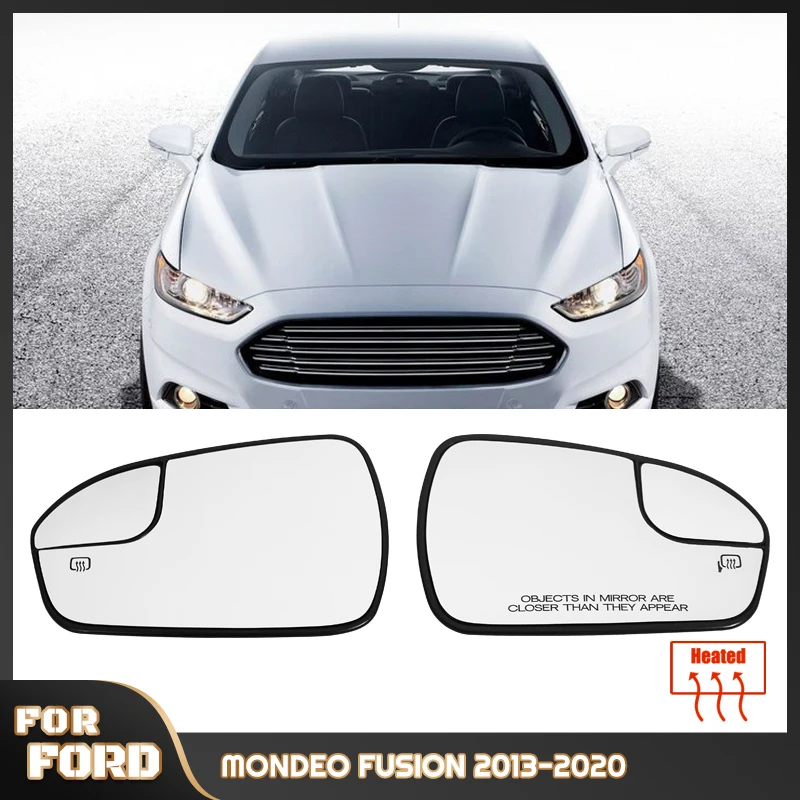 For Ford Fusion 2013-2020 USA version Side Mirror Glass Replacement Left Right Heated Convex Wing Door Lens
