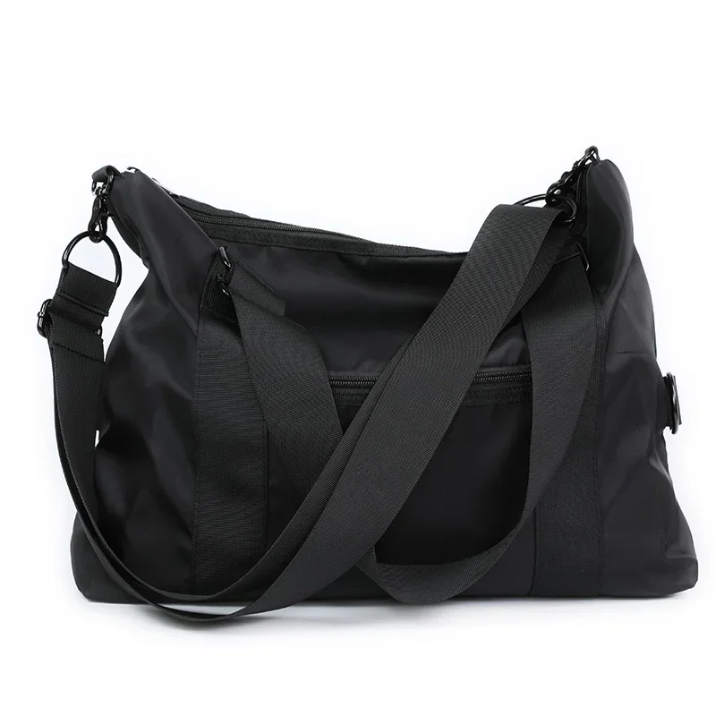 treetwear Style Solid Color Nylon Men Shoulder Bag Large Capacity Nylon Travel Crossbody Bag Casual Commuter School Men Handbag