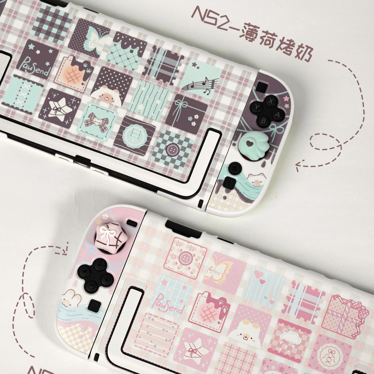 Cute Slim Pink Switch 2 Hard Case Dock-Friendly Full-Coverage Shock-Resistant Joy-Con Controller Cover for  Nintendo NS2 Console