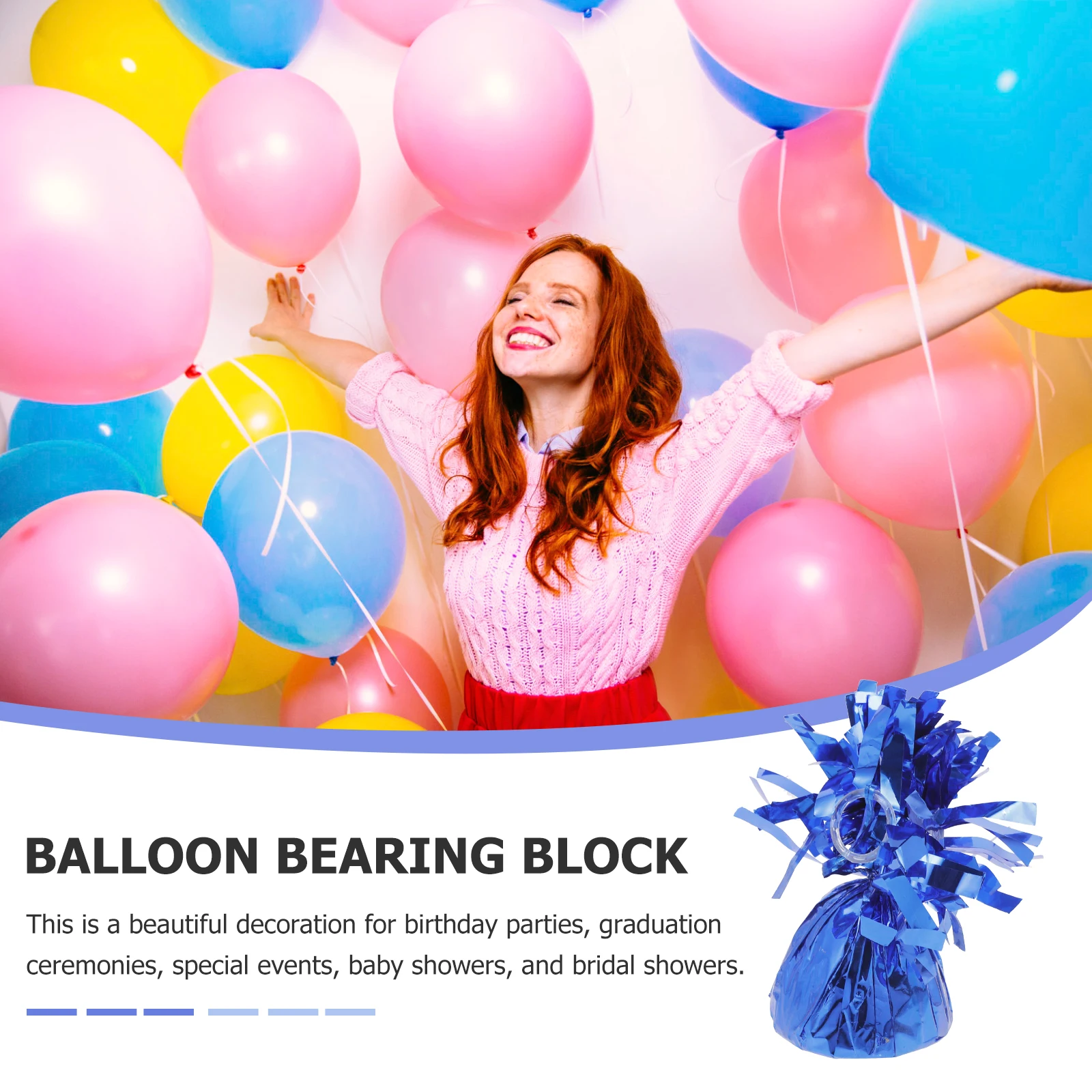 

12 Pcs Balloon Weight Block Concrete Helium Weights Aluminum Foil Anchors Blocks Party