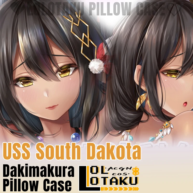 

USS South Dakota Dakimakura Azur Lane Sexy Hugging Full Body Pillow Case Cover Pillowcase Cushion Case Home Bedding Decor Gift