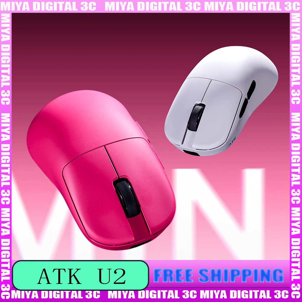 

Мышь серии ATK BlazingSky U2, двойная 8k PAW3950/PAW3395, ультра беспроводная игровая мышь для киберспорта, легкий аксессуар на заказ Liekong U2