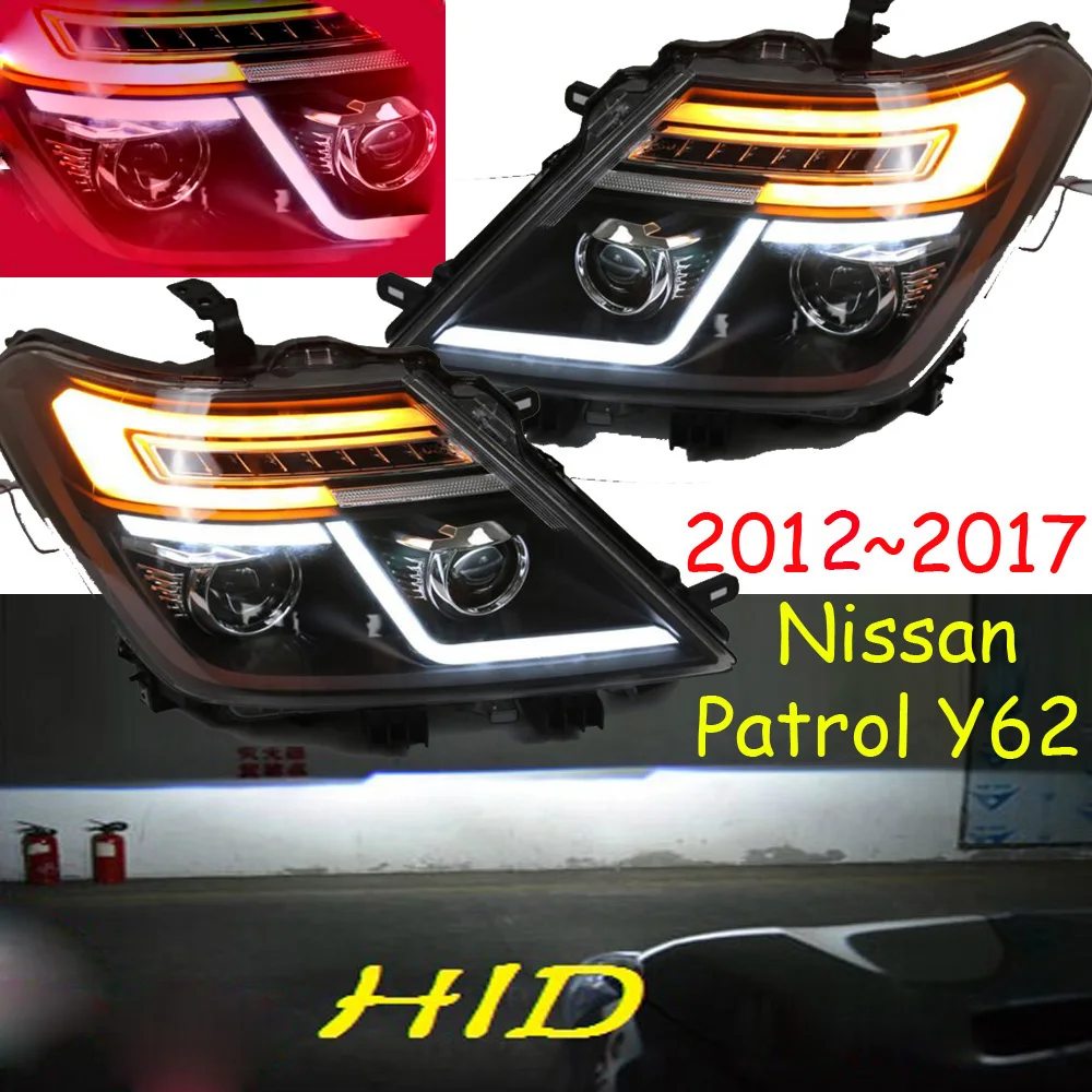 Car Head light For patrol Headlights Y62 2012 2013 2014 2015 2016 2017year patrol headlight DRL HI LO HID xenon