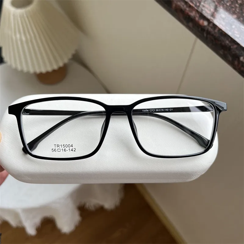 

Винтажные прямоугольные мужские очки для чтения tr90, сверхлегкие черные оптические очки в оправе, мужские очки для близорукости по рецепту, очки