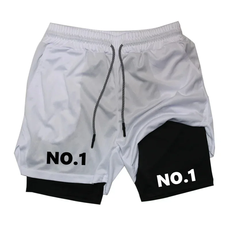 2025 Gym Workout Running Shorts 2 in 1 Compression Shorts Men Luxury with Phone Pockets Quick Drying Active Jogger Wear Bottom