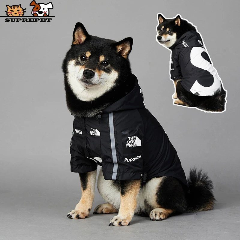 SUPREPET Pet Dog Raincoat Jacket Puppy Clothes Windproof Dog Costumes for Large Dogs Waterproof Pet Clothing French Bulldog Coat SUPREPET Pet Dog Raincoat Jacket Puppy Clothes Windproof Dog Costumes for Large Dogs Waterproof Pet Clothing French Bulldog Coat