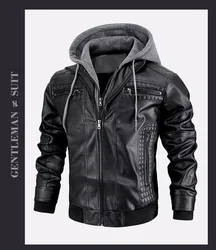 genuine leather jacket men Anti-wind Motorcycle real black men rider cowhide coat high quality  Zipper Jackets Men