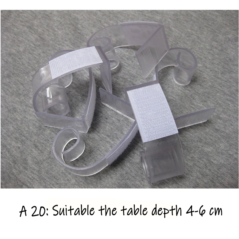 20 PCS Table Skirting Clips Wedding Banquet Decoration Plastic Tablecloth Clips for Meeting Party Indoor Outdoor Events