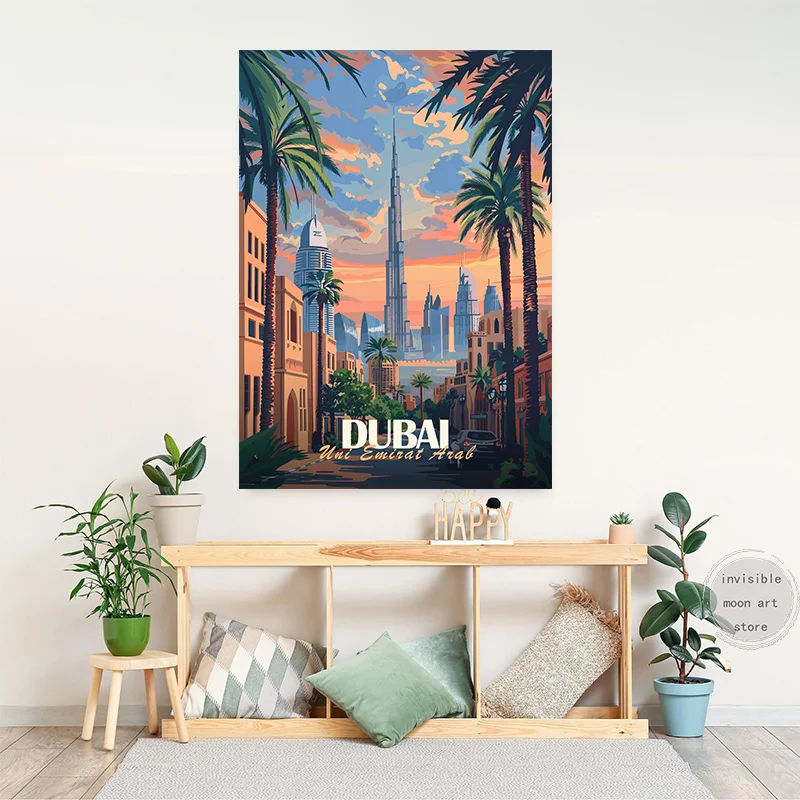 مدينة العالم السفر ملصق فني لوس أنجلوس سيتي سكيب بوسطن حائط لوح رسم يطبع صورة لغرفة المعيشة ديكور المنزل كوادروس #3