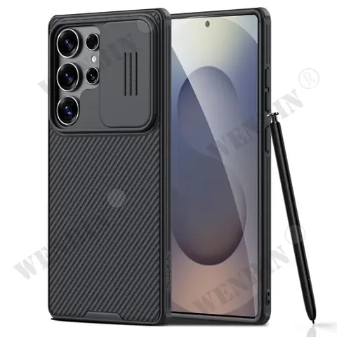 삼성 S25 S24 울트라 플러스 CamShield Pro 마그네틱 슬라이드 카메라 케이스 뒷면 커버 보호 커버 Capa Fundas