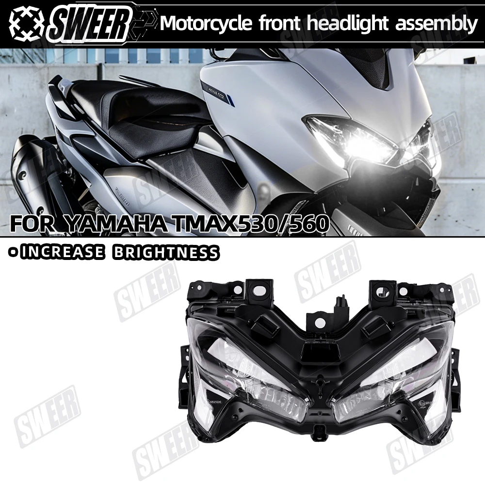 

Motorcycle Headlight LED Suitable For Yamaha TMAX530 TMAX560 2017-2021 Motorcycle Headlamp Assembly Modified Accessories
