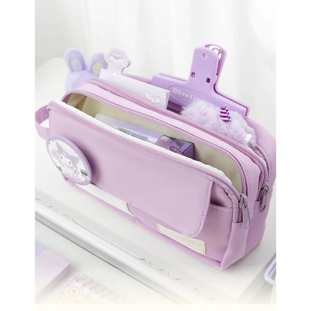 

Stationery Holder Box Large Capacity Pencil Case Simple Organizer Pencil Bag Student Makeup Purse Pencil Pouch School Supply