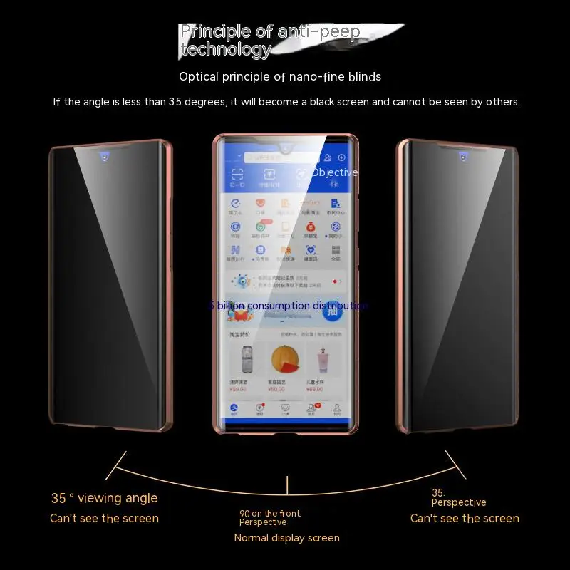 Do Samsung Galaxy S24 S23 S22 Ultra pokrowiec 360 ° szczelny ekran chroniący przed podglądam prywatności szkło metalowe ultracienkie etui magnetyczne