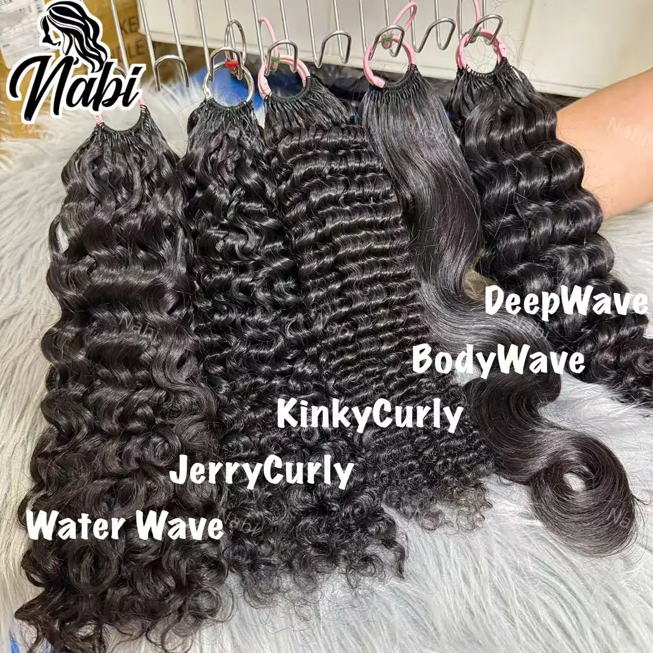 NABI Crochet Human Hair 14-26 inch Pre-Separated Miracle Knots Hair 100% Human Hair Body Wave Jerry Kinky Curly for Women