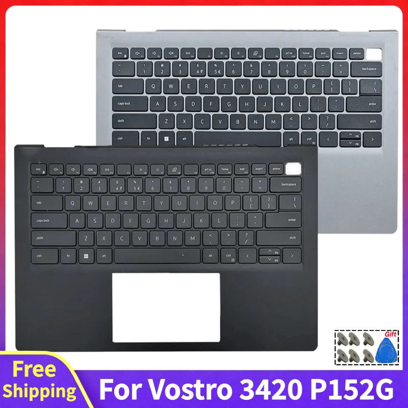 for-vostro-3420-3425-v3420-p152g-new-laptop-replace-keyboard-palmrest-upper-top-cover-computer-accessories-black-silver-case