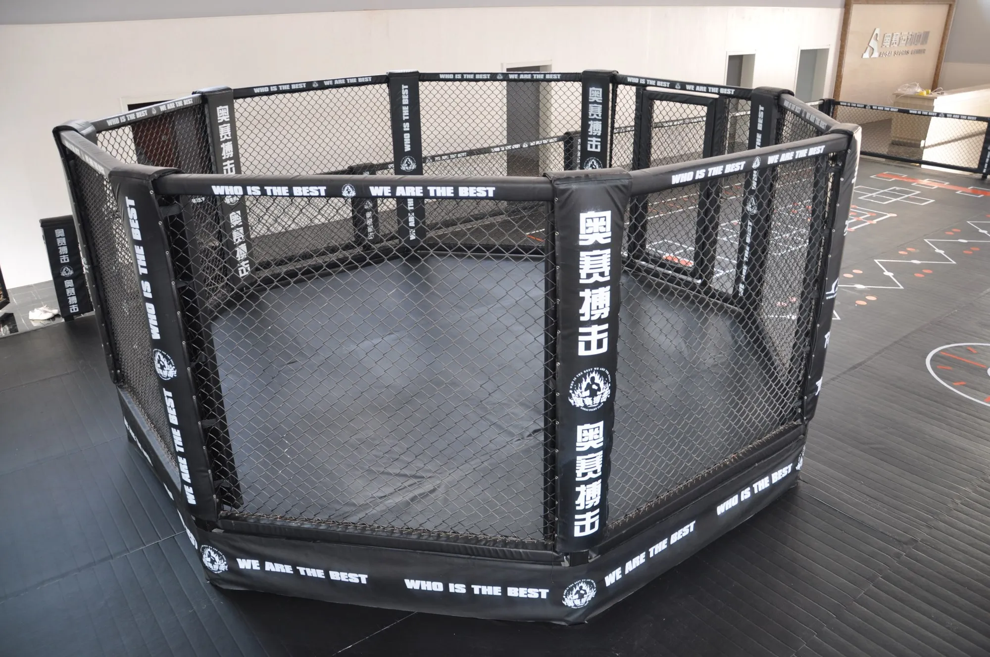 High Quality Factory Custom Martial Arts Equipment Boxing Ring Floor Octagon Cage Mma Cage Used Boxing Ring