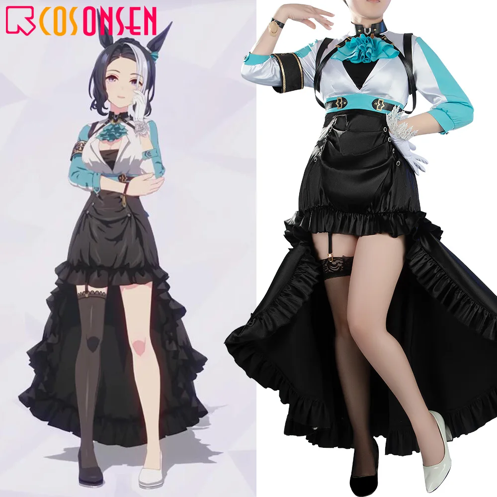 

Anime Game Pretty Derby Mejiro Ramonu Cosplay Costume Halloween Carnival Role Play Clothes Full Set Suit